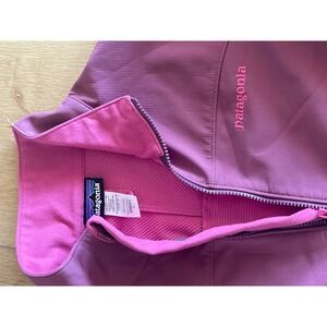 Patagonia Womens Adze Polartec Softshell Jacket Purple Full Zip Fleece Lined L